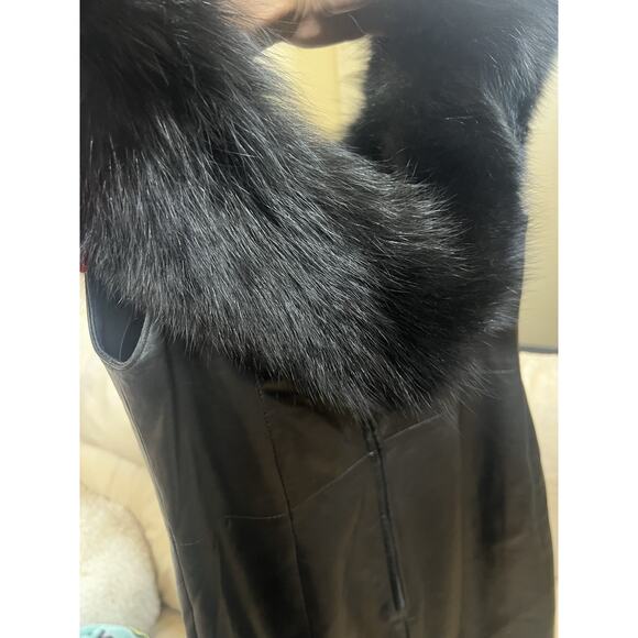 Michael Hoban For North Beach Leather Dress Size 10 - Picture 9 of 16